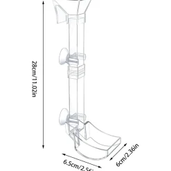 DOWNYPAWS - Plateau de nourriture transparent pour aquarium & crevettes m