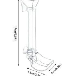 DOWNYPAWS - Plateau de nourriture transparent pour aquarium & crevettes s