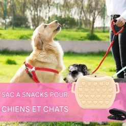 DOWNYPAWS - Sac de friandises - en silicone, pour dressage