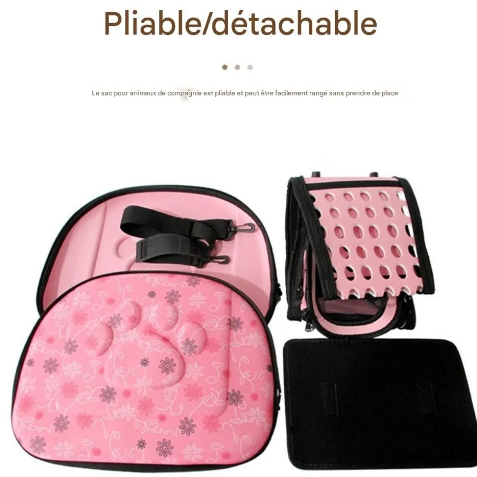 DOWNYPAWS - Sac de transport pliable pour chat et chien