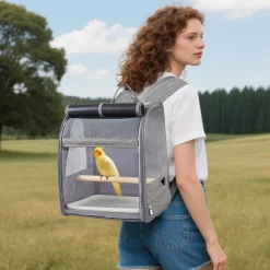 DOWNYPAWS - Sac à dos de voyage - léger, portable, avec barre debout, plateau et rideaux