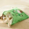 DOWNYPAWS - Sac tunnel pourchatsavec balle jouet