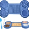 DOWNYPAWS - Tapis antifuite - 6 en 1 slow feeder gamelle