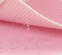 DOWNYPAWS - Tapis de litière anti-déversement pour chat rose 40*50cm