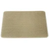 DOWNYPAWS - Tapis de litière pour chat : filtre double couche anti-transport lavable grand contrôle du sable amovible en velcro
