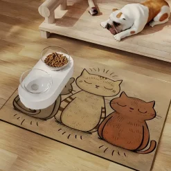 DOWNYPAWS - Tapis pour gamelles en boue de diatomée