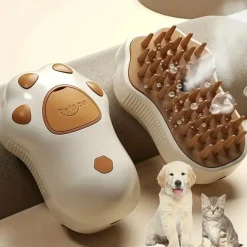 DOWNYPAWS - Tondeuse électrique 3 en 1, autonettoyante en silicone, rechargeable par usb pour animaux de compagnie