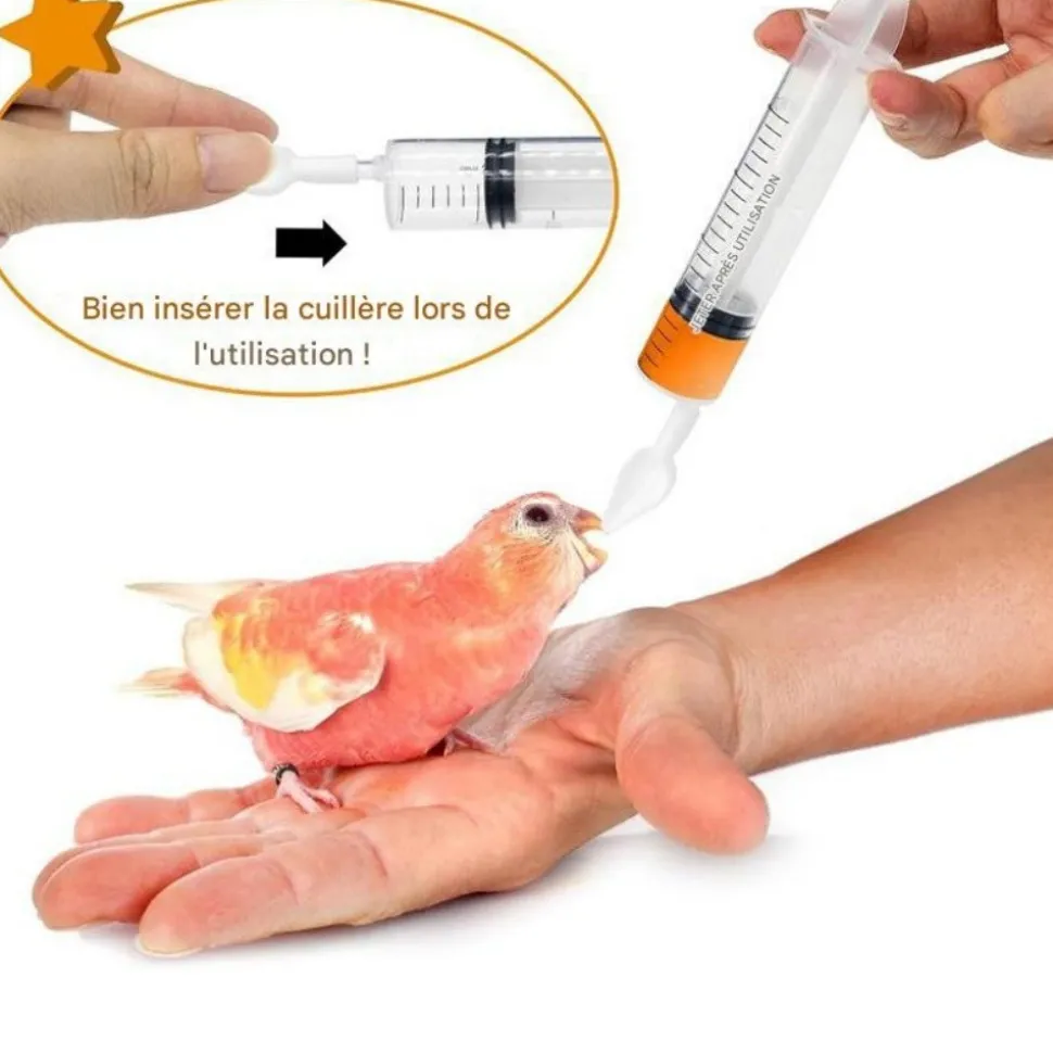 DOWNYPAWS - Tuyau d'alimentation pour jeunes oiseaux