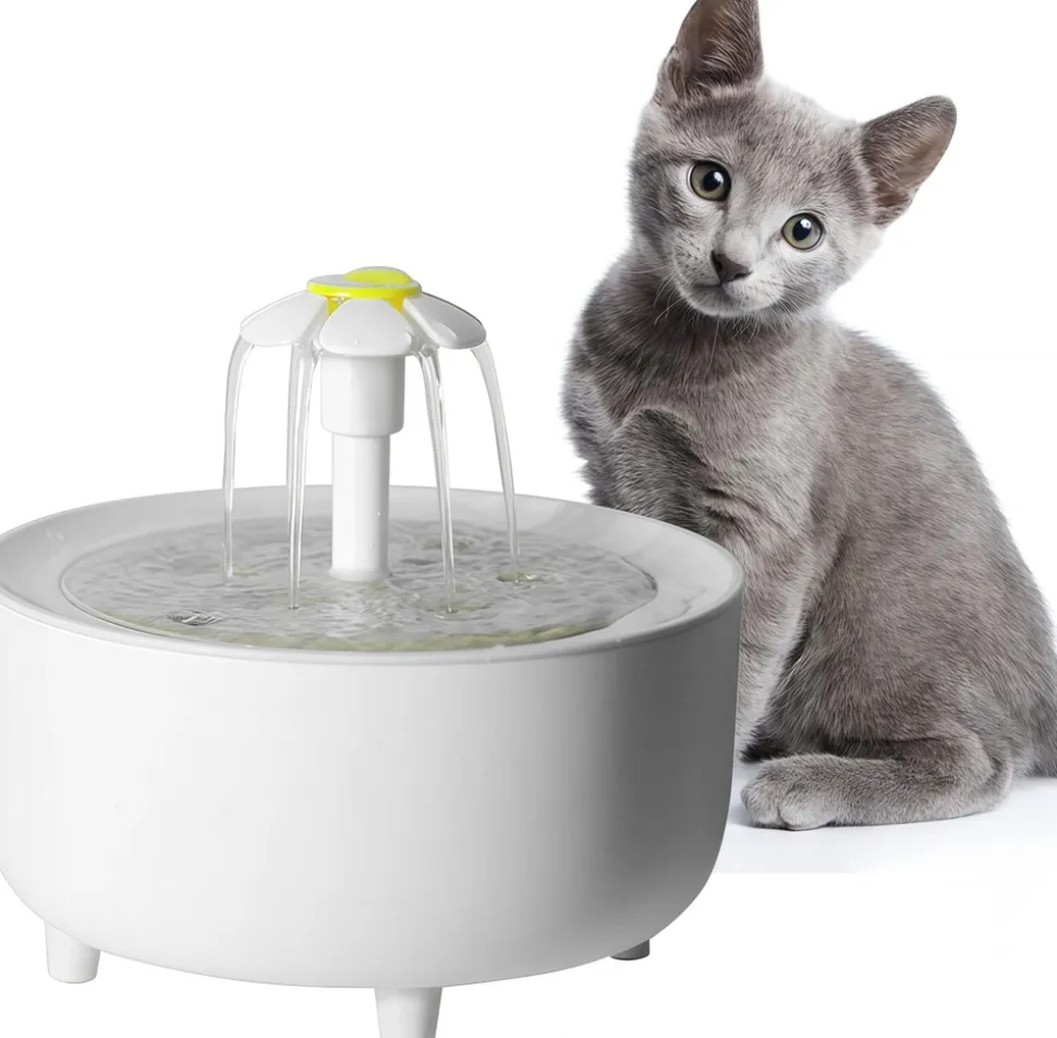 DTOPBUYAGE - Abreuvoir silencieux pour chiens et chats
