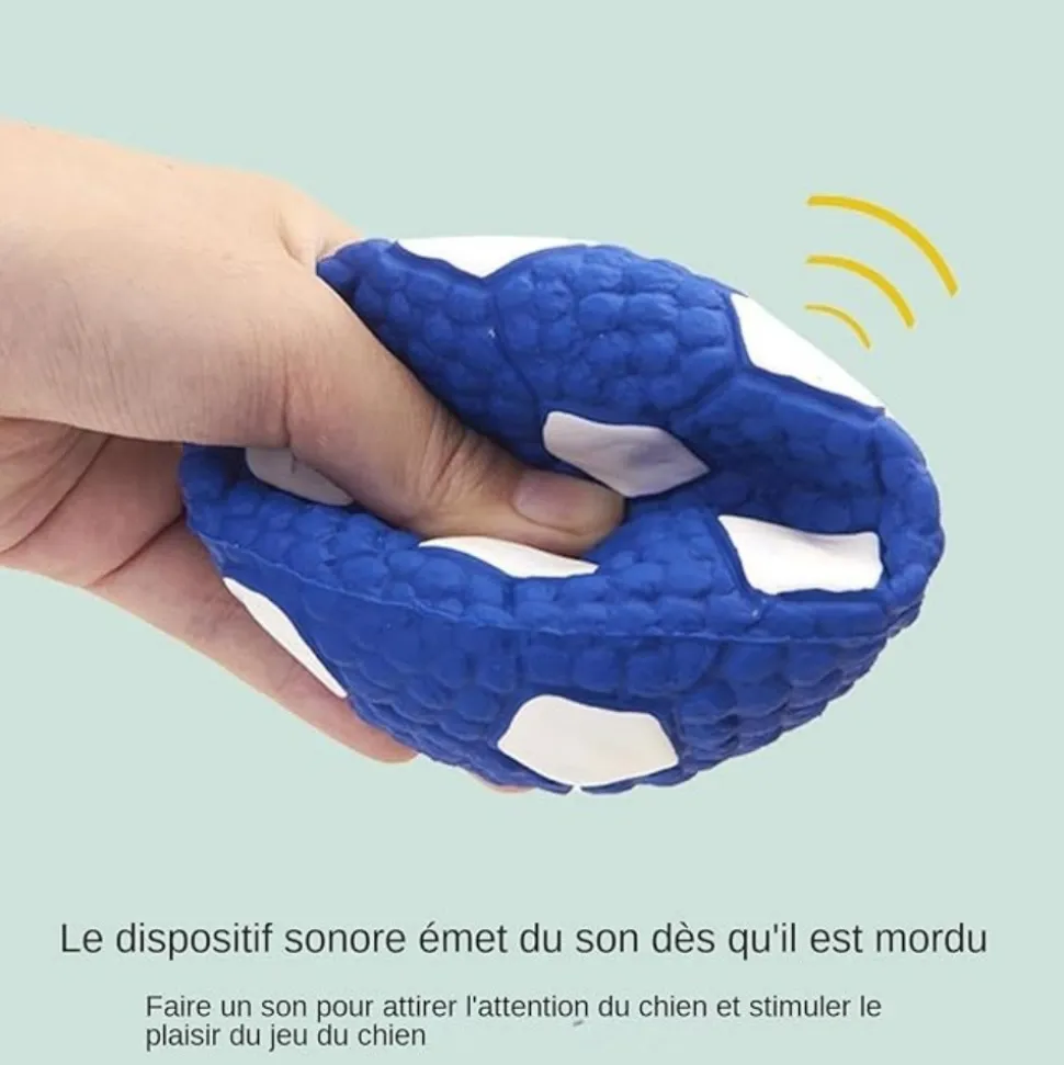 DTOPBUYAGE - Balles grincantes indestructibles pour chien mâcheur