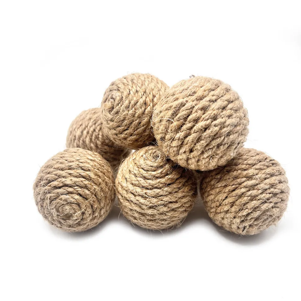 DTOPBUYAGE - Dtopbuyage balles en corde de chanvre pour chat (4 pièces)