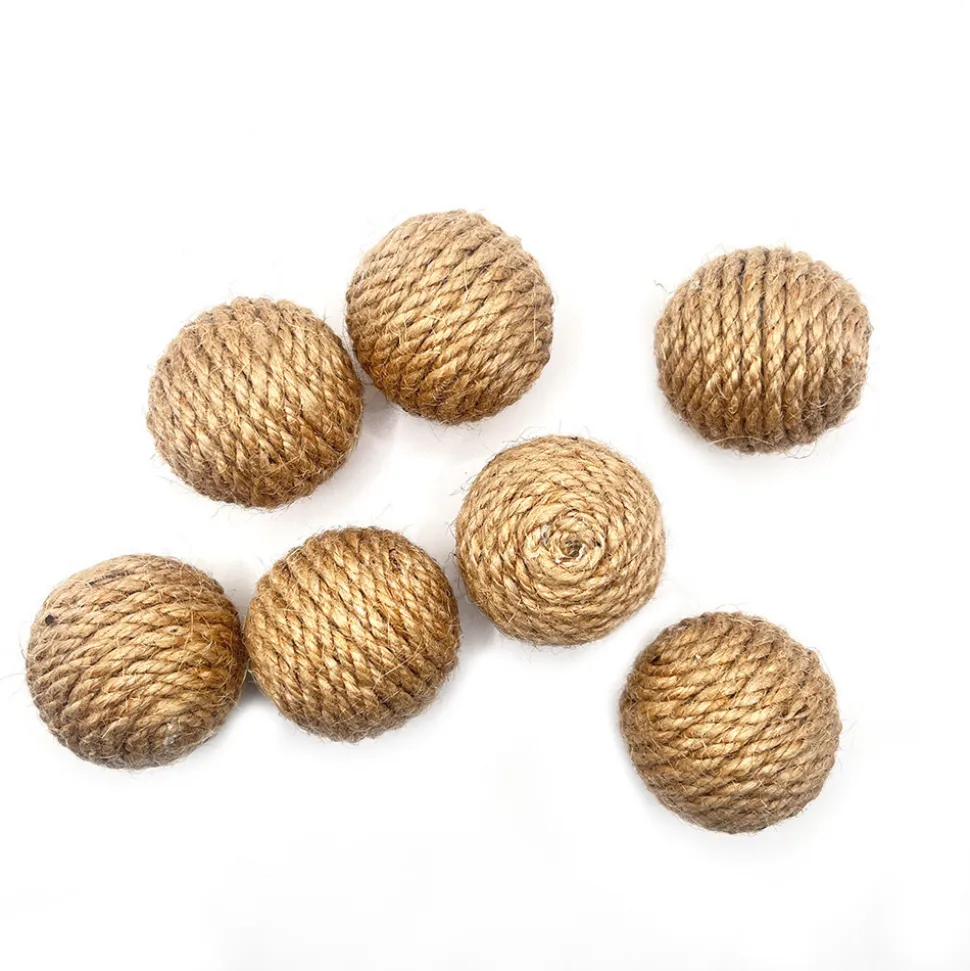 DTOPBUYAGE - Dtopbuyage balles en corde de chanvre pour chat (4 pièces)