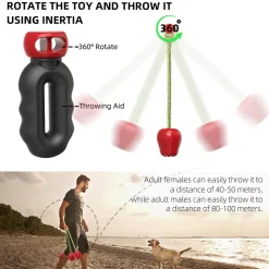 DTOPBUYAGE - Dtopbuyage jouet de récupération pour chien avec corde