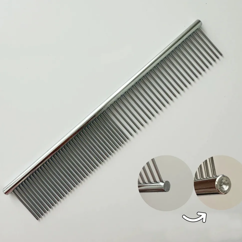 DTOPBUYAGE - Dtopbuyage peigne démêlant en acier inoxydable pour chat et chien