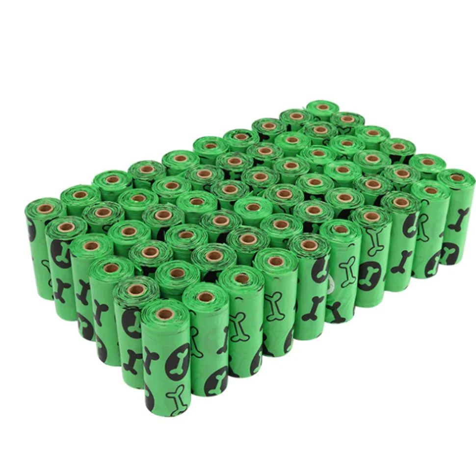 DTOPBUYAGE - Dtopbuyage sacs de selles de chien "os verts" avec distributeur