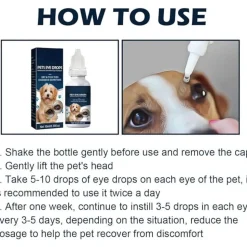 DTOPBUYAGE - Gouttes pour yeux de chats et chiens