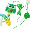 DTOPBUYAGE - Jouet de chat suspendu rebondissant catnip intérieur(petit oiseau vert)