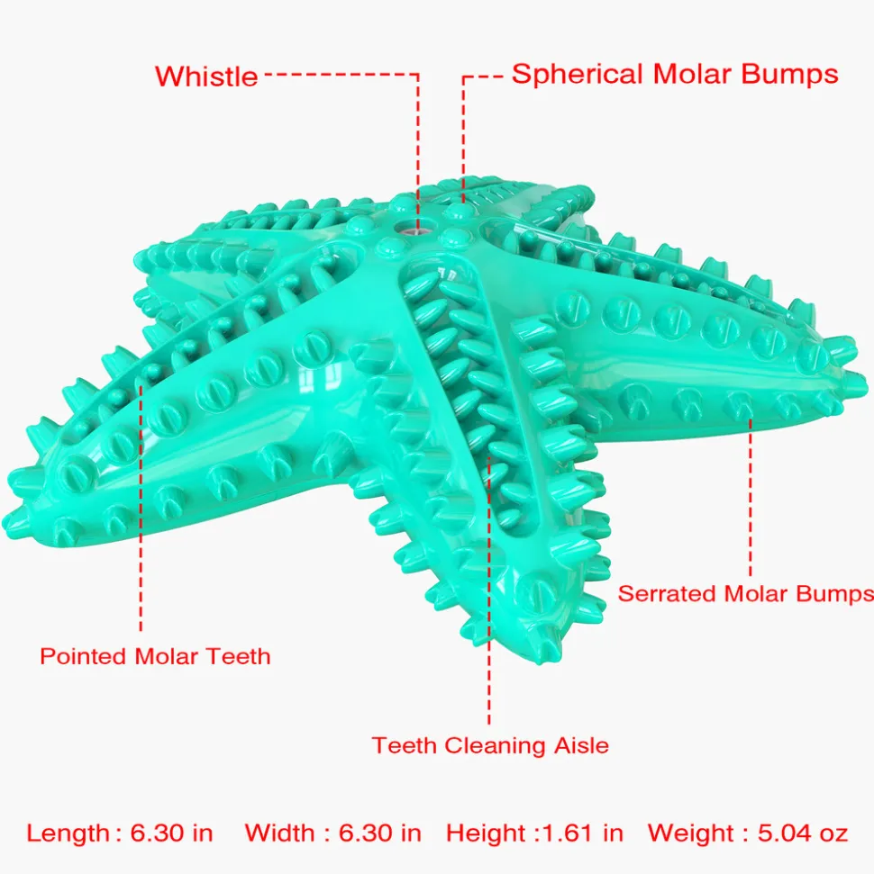 DTOPBUYAGE - Jouets pour chien en forme d'étoile de mer