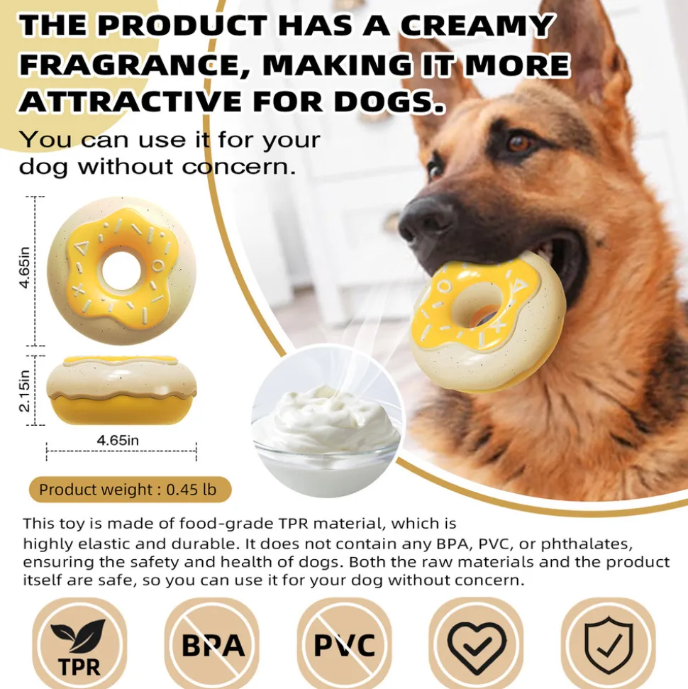 DTOPBUYAGE - Jouets pour chien - indestructibles, résistants et interactifs