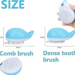 DTOPBUYAGE - Lot de 2 brosse de bain pour chien et chat en forme de baleine dtopbuyage