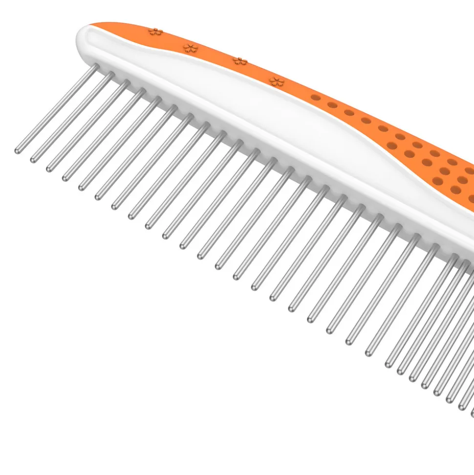 DTOPBUYAGE - Peigne pour chien et chat - dents en acier inoxydable