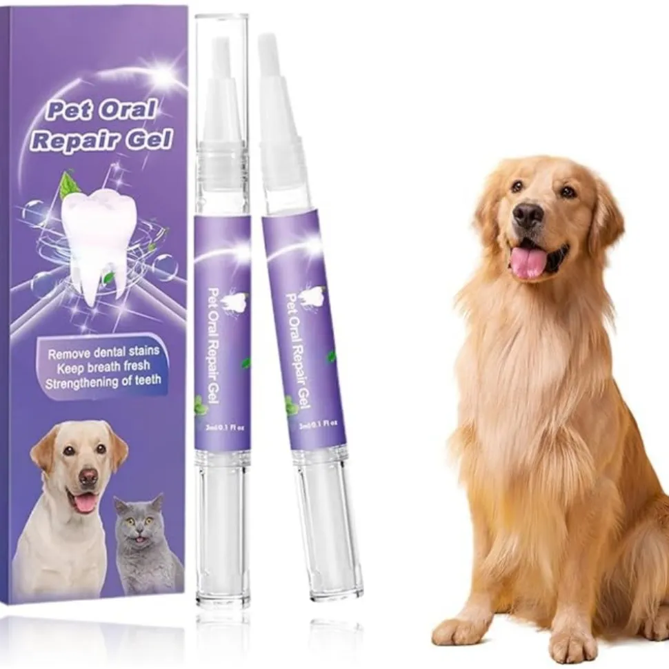 DTOPBUYAGE - 2 pièces gel réparation buccale pour animaux