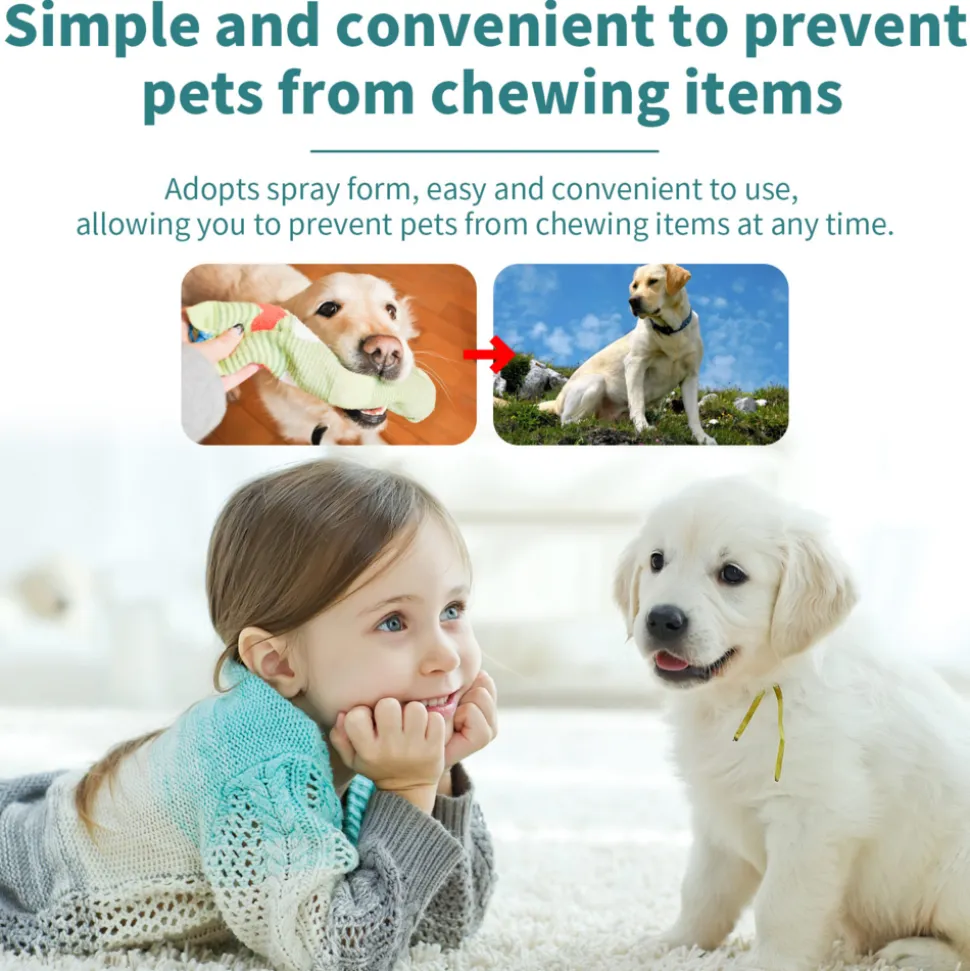 DTOPBUYAGE - Spray de mastication correcteur pour animaux de compagnie, 100 ml - dtopbuyage