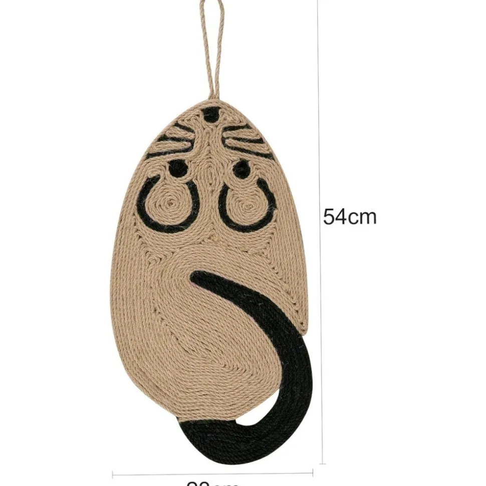 DTOPBUYAGE - Tapis griffoir sisal chat jouet souris