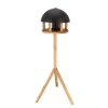 ESSCHERT DESIGN - Mangeoire pour oiseaux, en chêne avec silo & toit noir
