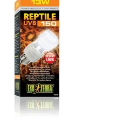 EXO TERRA - Ampoule fluocompacte uvb pour terrarium - - reptile uvb 150 - climat désertique 13w