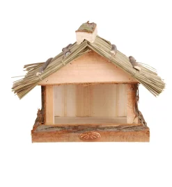 FABRE GRAINES - Mangeoire a oiseaux - paille facade