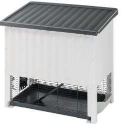 Ferplast cage lapin grand lodge 120 plus, clapier extérieur 2 étages, lapins, cochons d'inde, enclos pour lapins animaux