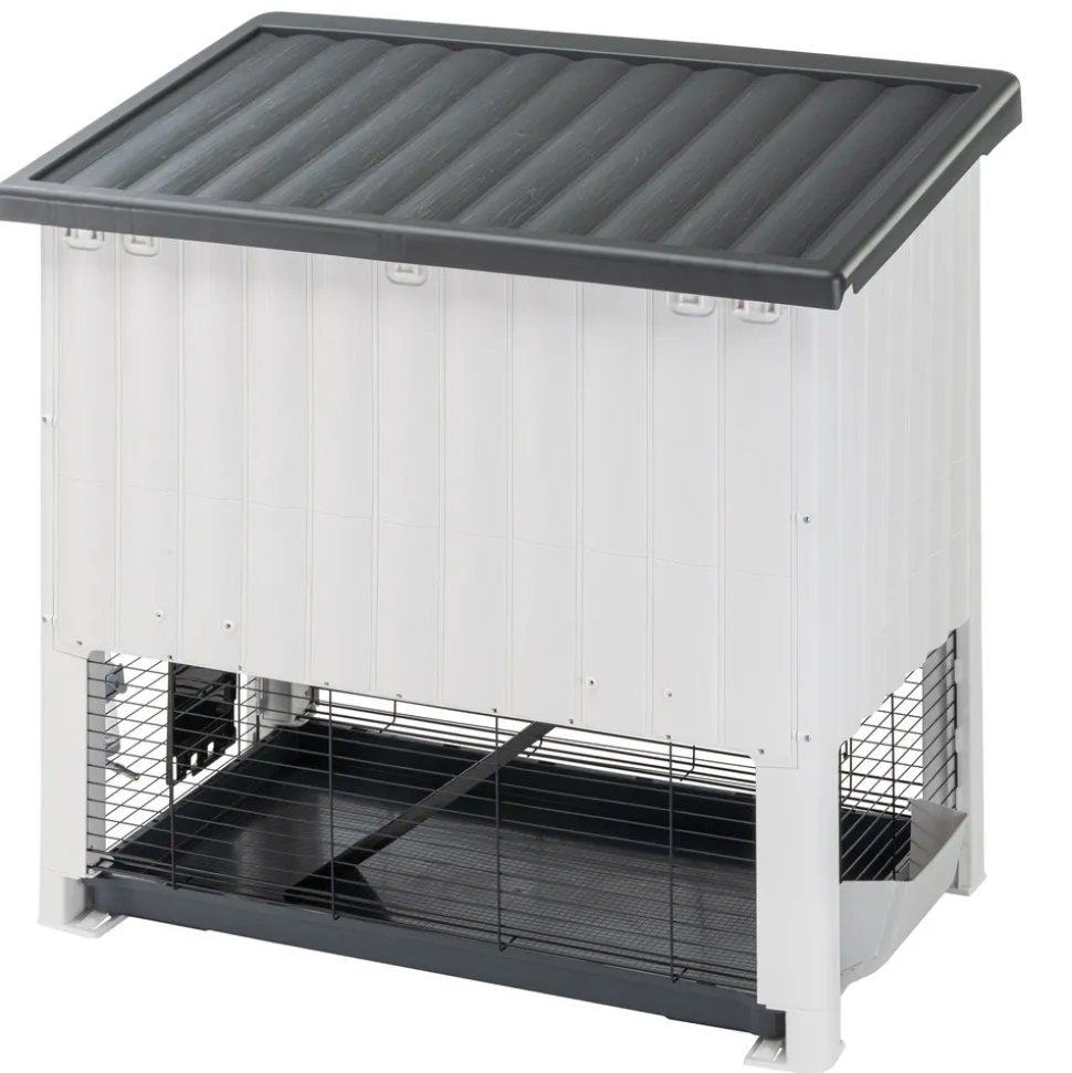 Ferplast cage lapin grand lodge 120 plus, clapier extérieur 2 étages, lapins, cochons d'inde, enclos pour lapins animaux