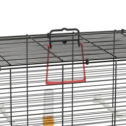 Ferplast cage oiseau piano 4, cage canari oiseaux, avec mangeoires, abreuvoir pour oiseaux, 59 x 33 x h 55 cm, avec accessoires,