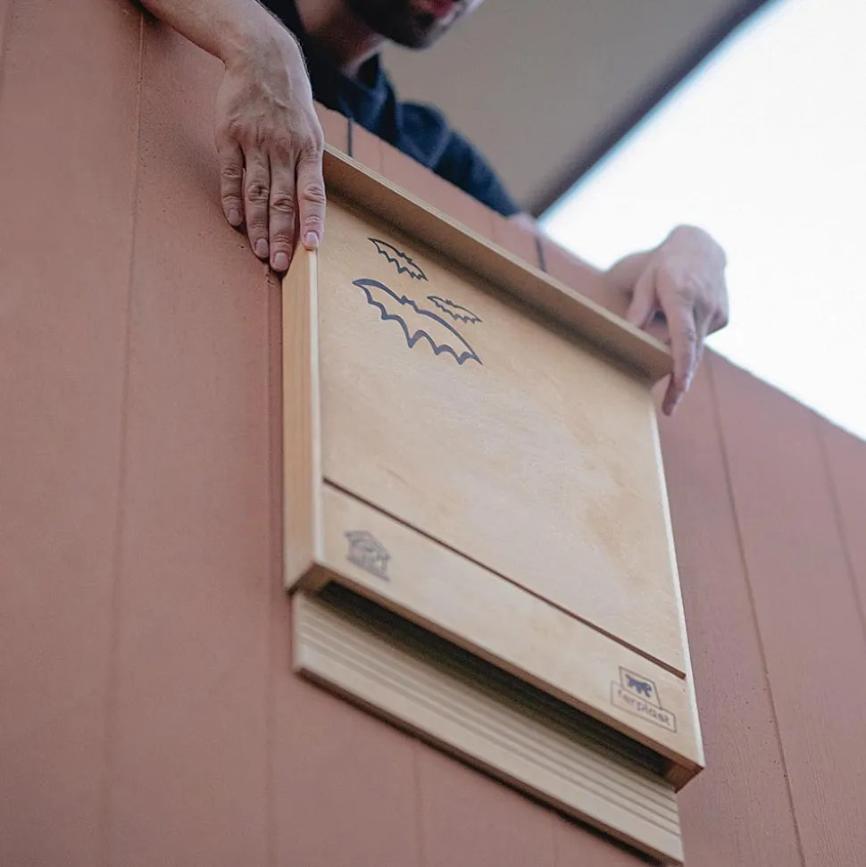 Ferplast maison pour chauve-souris bat house nid pour chauve-souris en bois fsc, protection contre les moustiques et insectes