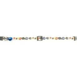 FLAMINGO - Collier réglable de 20 à 35 cm blanc avec motif souris pour chat