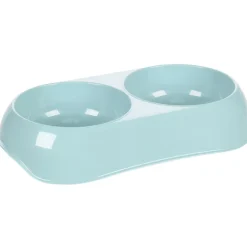 FLAMINGO - Gamelle double en plastique recyclé muk 2 x 200 ml pour chien et chat.