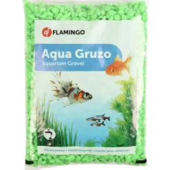 FLAMINGO - Gravier néon vert 1 kg pour aquarium