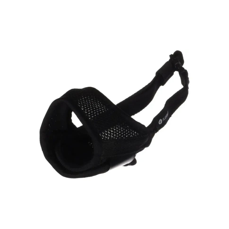 FLAMINGO - Muselière noir en nylon doux taille m pour chien
