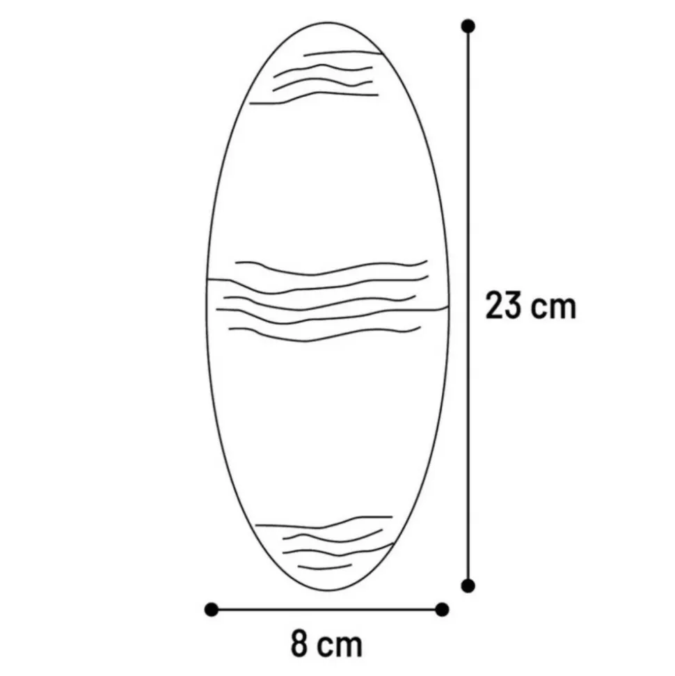 FLAMINGO - Un os de seiche blanc 23 cm avec support pour oiseaux
