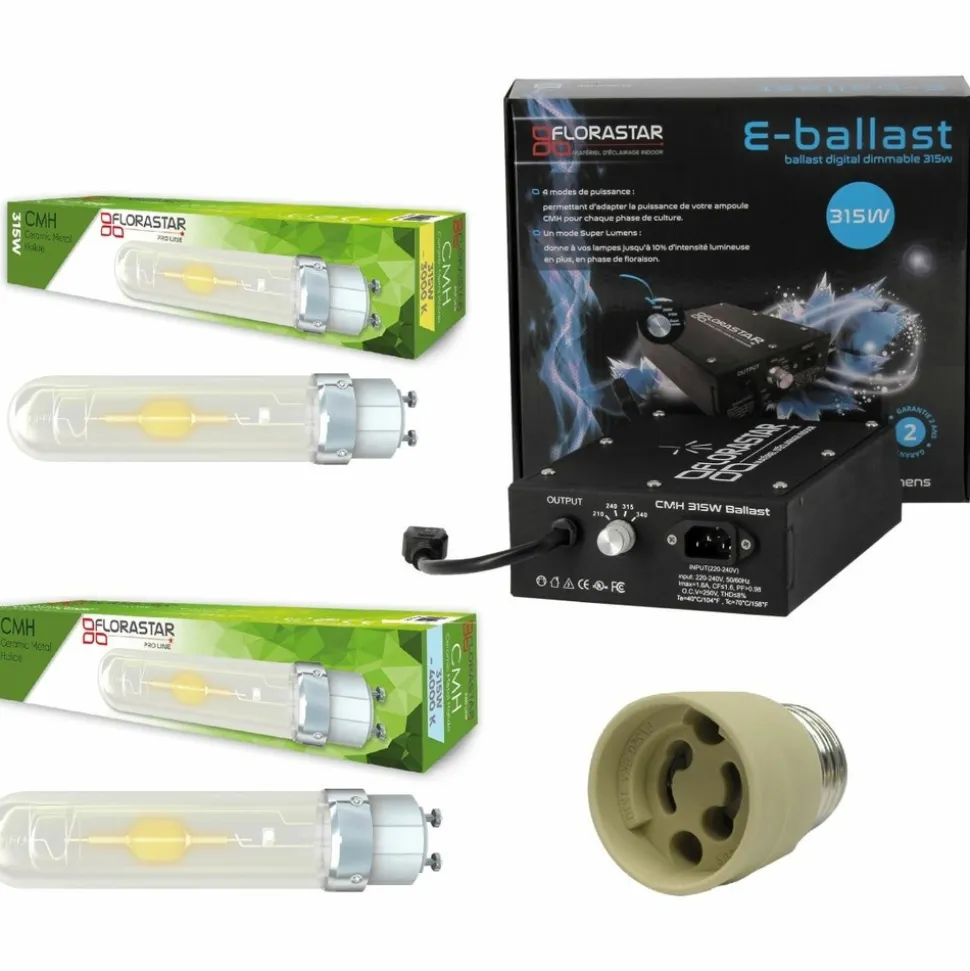 FLORASTAR PRO LINE - Kit de conversion cmh 315w 3000k + 4000k
