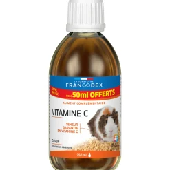 FRANCODEX - Aliment complémentaire Vitamine C pour cobaye : 250ml dont 50ml offert