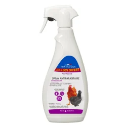 FRANCODEX - Spray antiparasitaire diméthicone 750 ml pour volailles