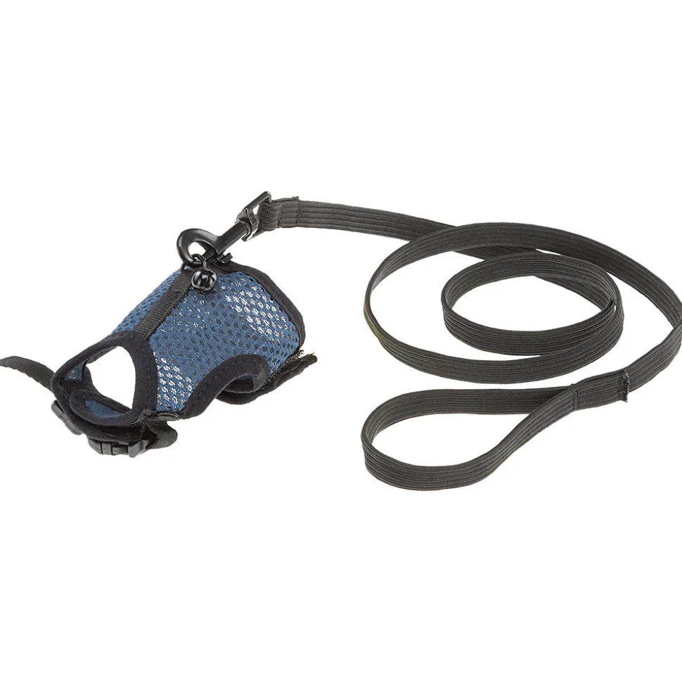 Harnais jogging ferplast petits rongeurs filet nylon agrafe à déclic et avec velcro