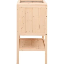 HELLOSHOP26 - Cage à hamster 55 x 40 x 80 cm bois massif de sapin marron