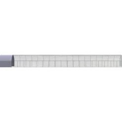 HELLOSHOP26 - Poulailler enclos cage poules d'extérieur 3 x 20 x 2 m acier galvanisé argent