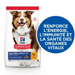 HILL'S - Croquettes chien science plan adult mature 7+ medium poulet - hill's 14 kg