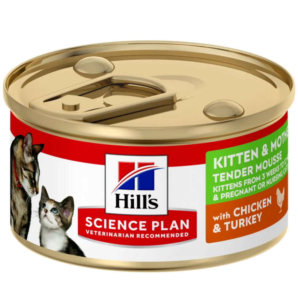 HILL'S - Mousse pour chaton et chatte gestante - poulet et dinde 85g