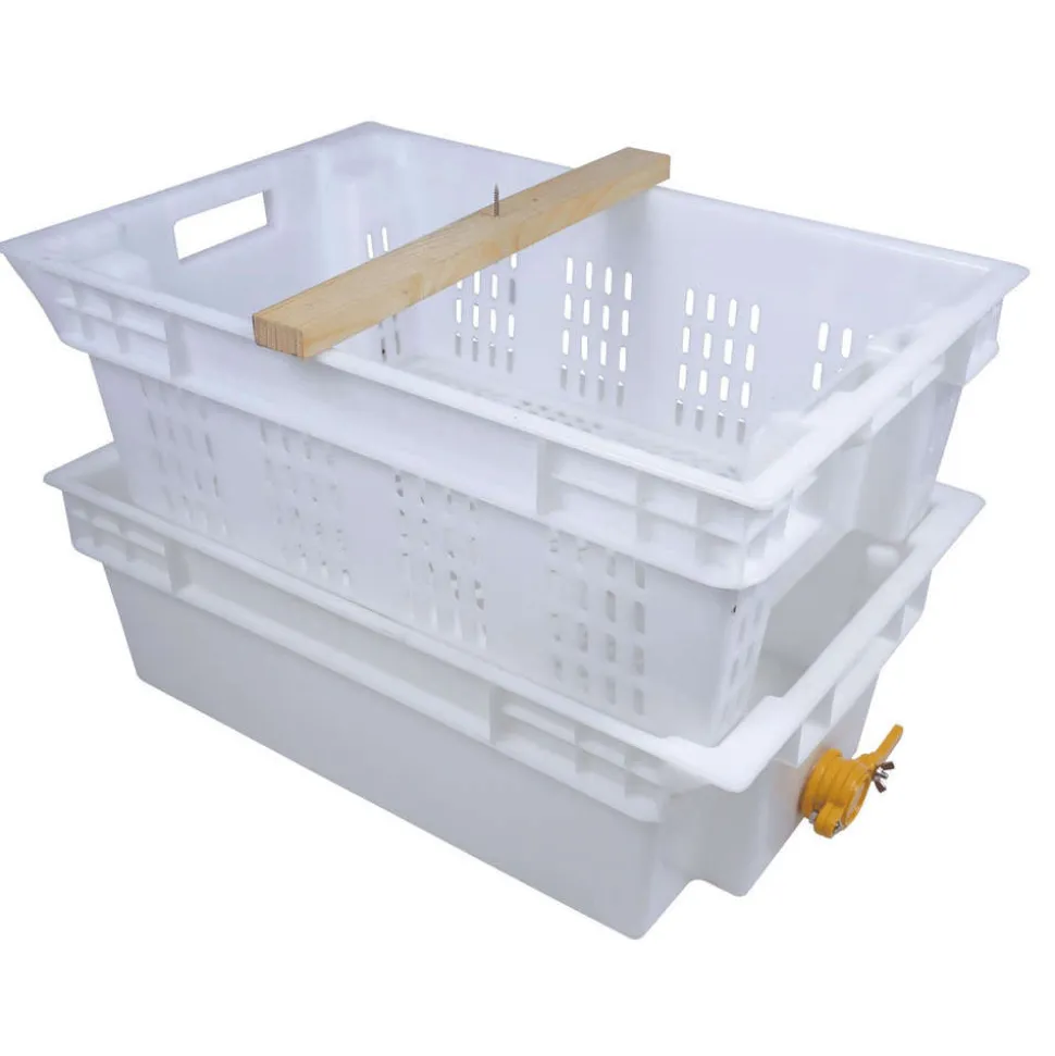 ICKO APICULTURE - Bac à désoperculer Uncapper pour ruche avec robinet et traverse