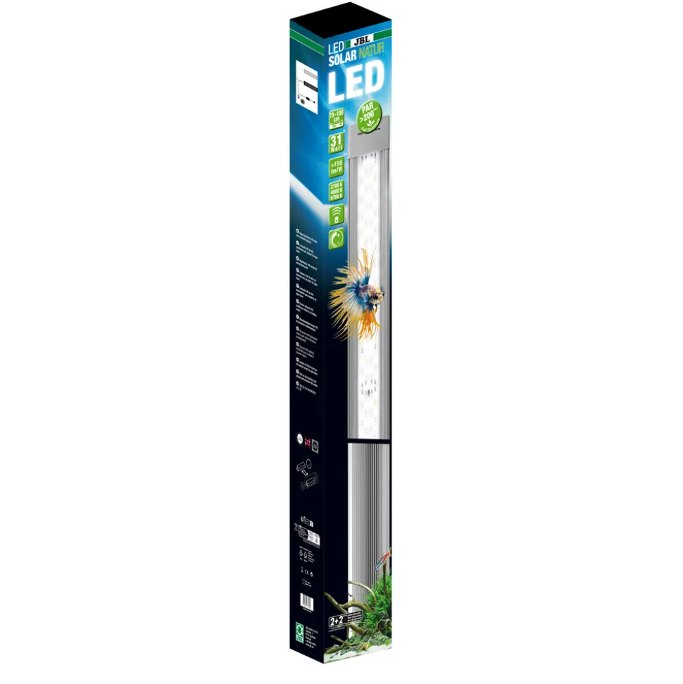 JBL - Rampe d'éclairage Led pour aquarium, Solar Natur 31W - 849 à 895mm